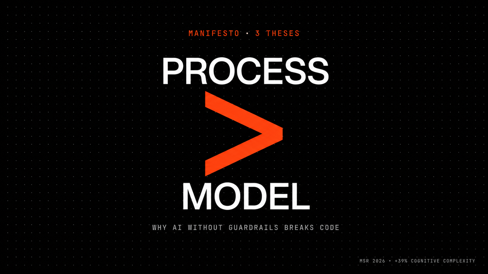 Process over model: three theses on why AI without guardrails breaks code